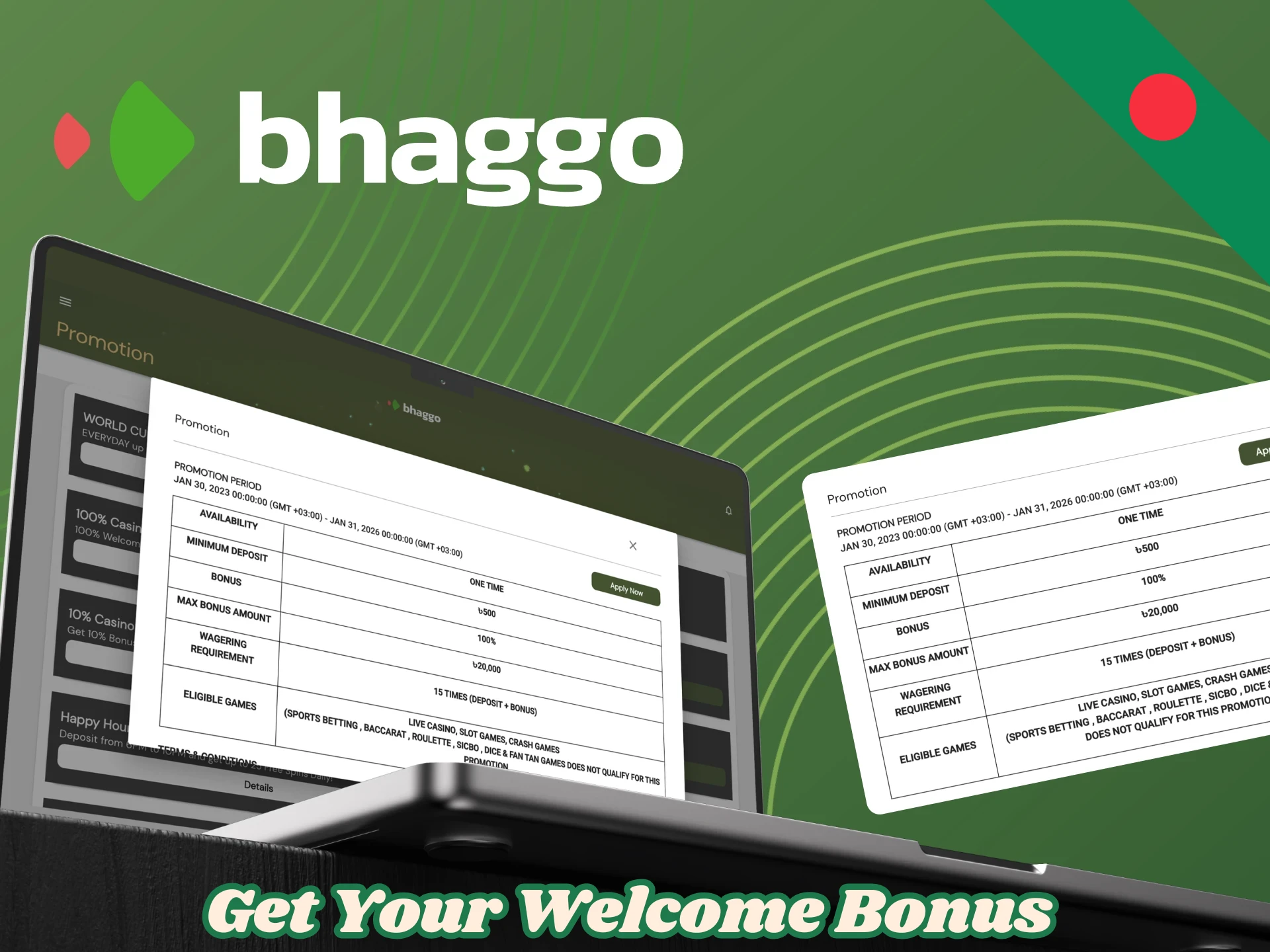 Get Your Welcome Bonus After Registration
